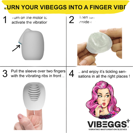 Vibeggs Ribs Delight Vibrerende Masturbatie Sleeve Wit – Pocket Pussy