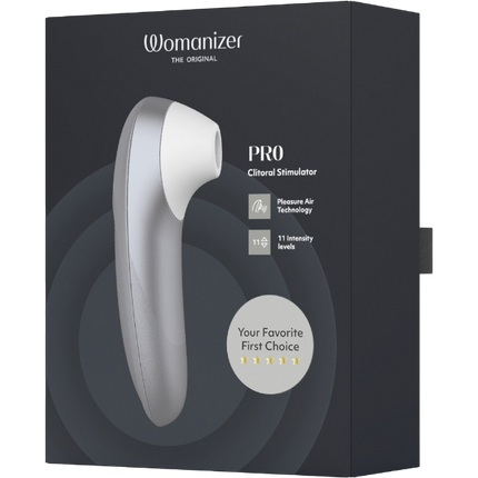 Womanizer PRO Luchtdruk Vibrator Zwart – Premium Clitoris Stimulator
