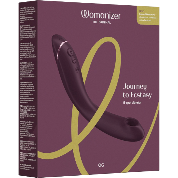Womanizer OG G-spot en Luchtdruk Vibrator Rood – Inwendig en Clitoris