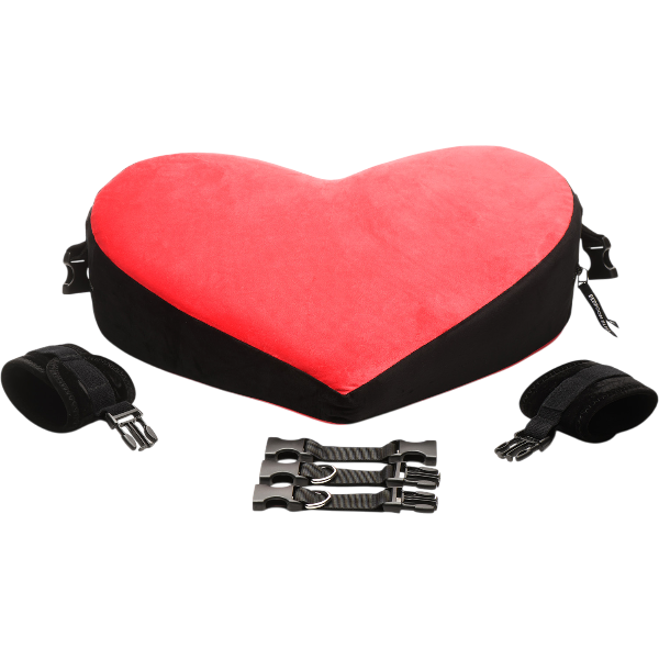 Bondage love kussen zwart/rood